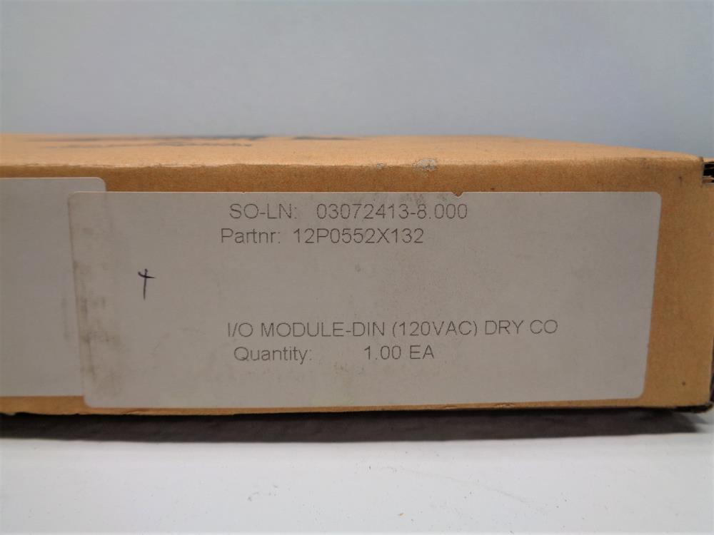 Emerson Delta V I/O Module Din Dry Contact 12P0552X132
